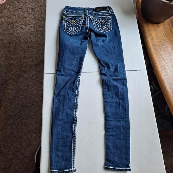 L.A. Idol Dark Blue Skinny Jeans - Picture 5 of 6